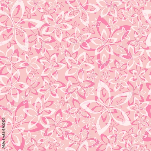 tender pink seamless pattern, vector illustration