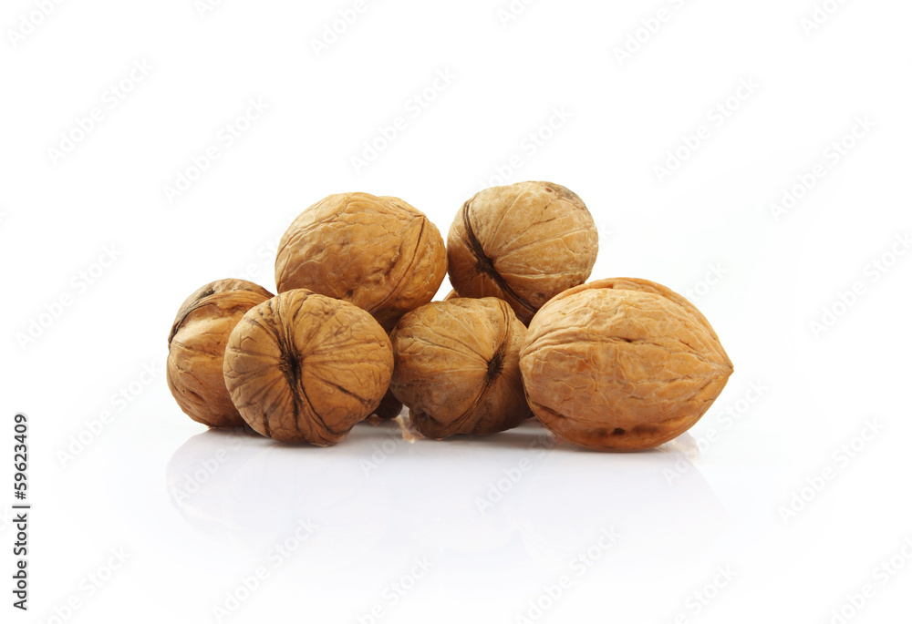 Walnuts Isolated on White Walnuts Isolated on White