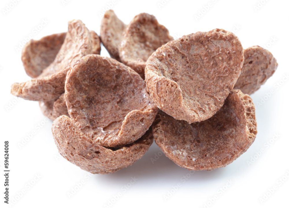 Corn flakes isolated