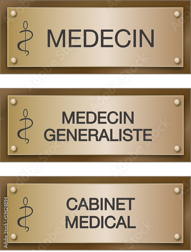 Plaque médecin.