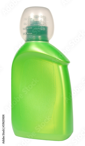 Plastic bottle isolated on a white background. Cleaner.