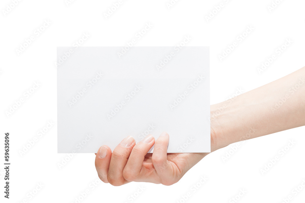 Obraz premium empty business card