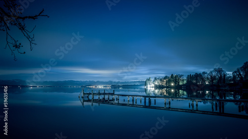 Starnberg Lake by night