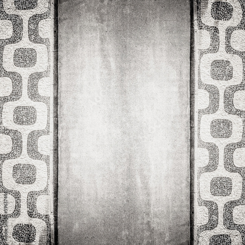 Aerial view of Ipanema Beach mosiac in Rio de Janeiro