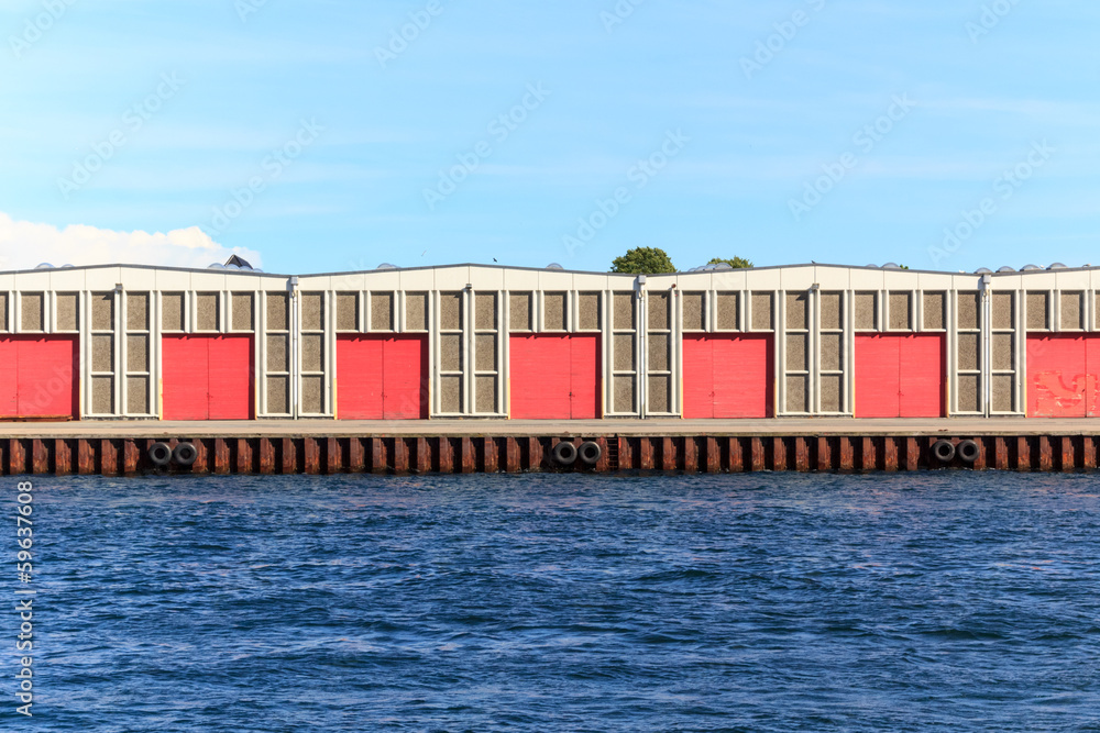 Fototapeta premium Warehouse at the docks