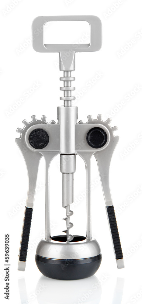 Fototapeta premium Corkscrew isolated on white