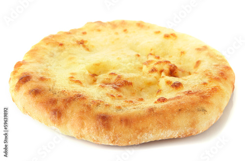 Pita bread isolated on white