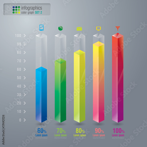 Infographics vector design template.