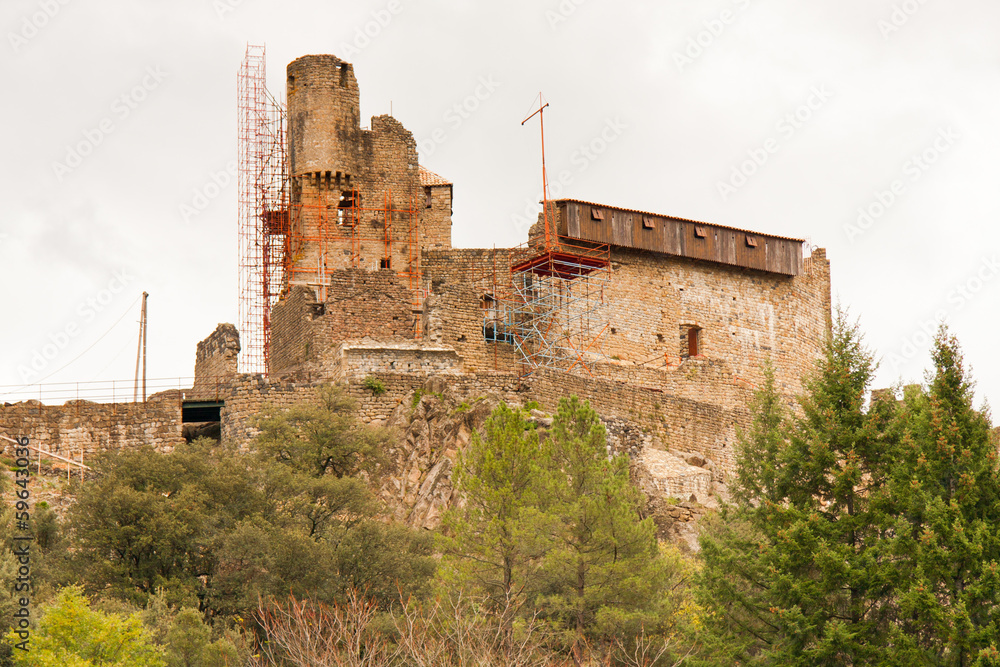restauration du château-fort de Ventadour
