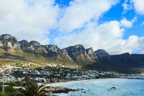 The twelve apostles mountain chain, Cape Town, South Africa. photo