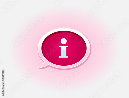 The info glossy bubble