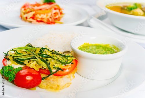 Three dishes