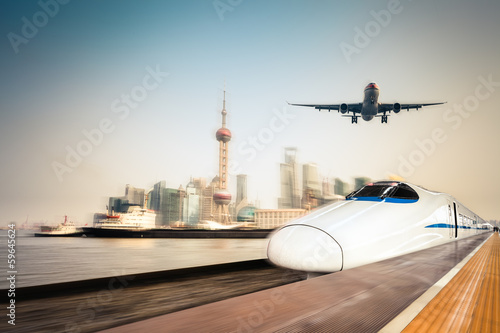 Photography transportation and modern urban background