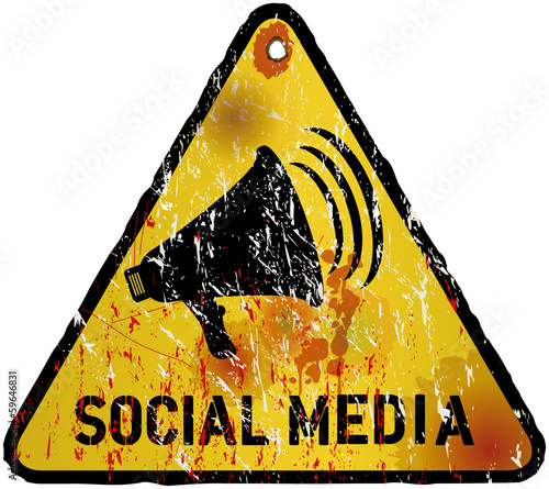 social media sign vector illustration