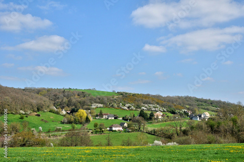 France, picturesque landscape near Thury Harcourt in Normandie photo