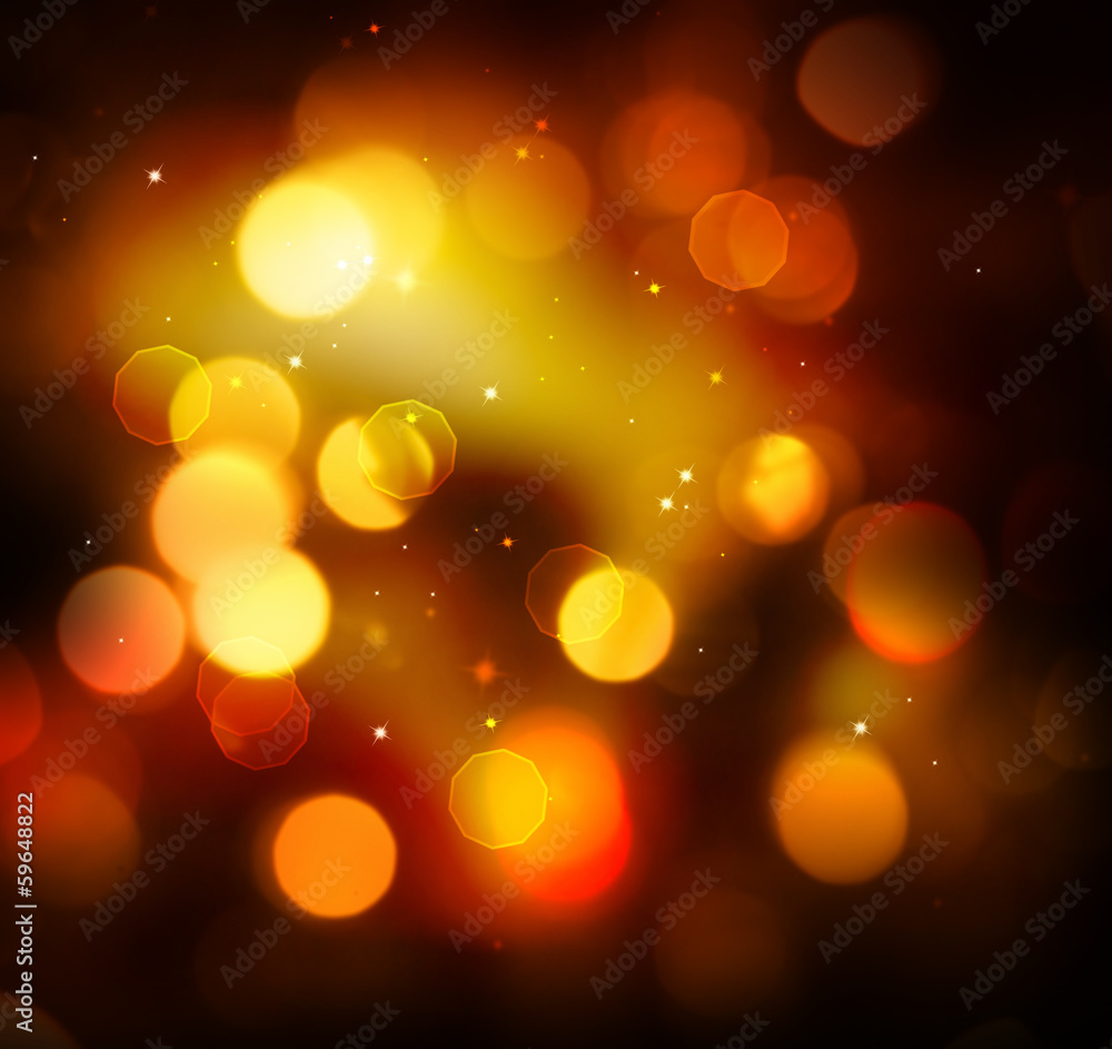 Obraz premium Golden Festive Christmas Holiday Background