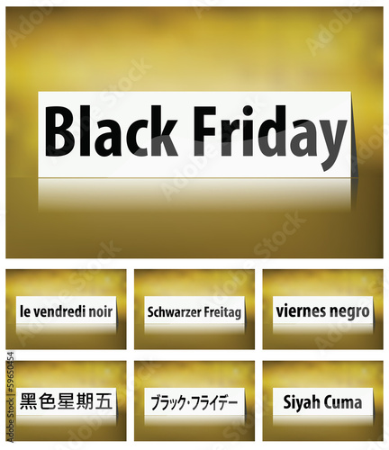 Black Friday Concept on white background