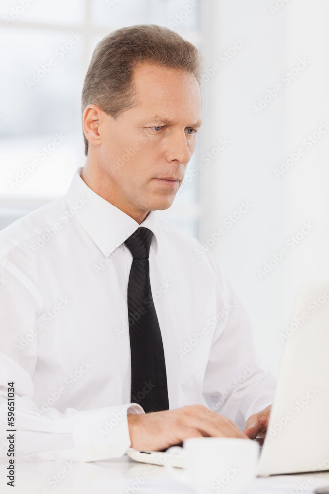 Businessman at work. Businessman at work.