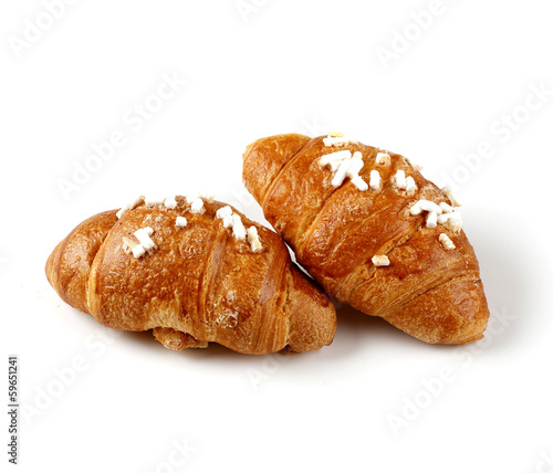 Fototapeta Croissant su sfondo bianco