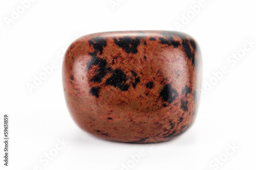 Tumbled obsidian mahogany stone
