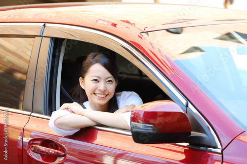 Plakat 女性・車