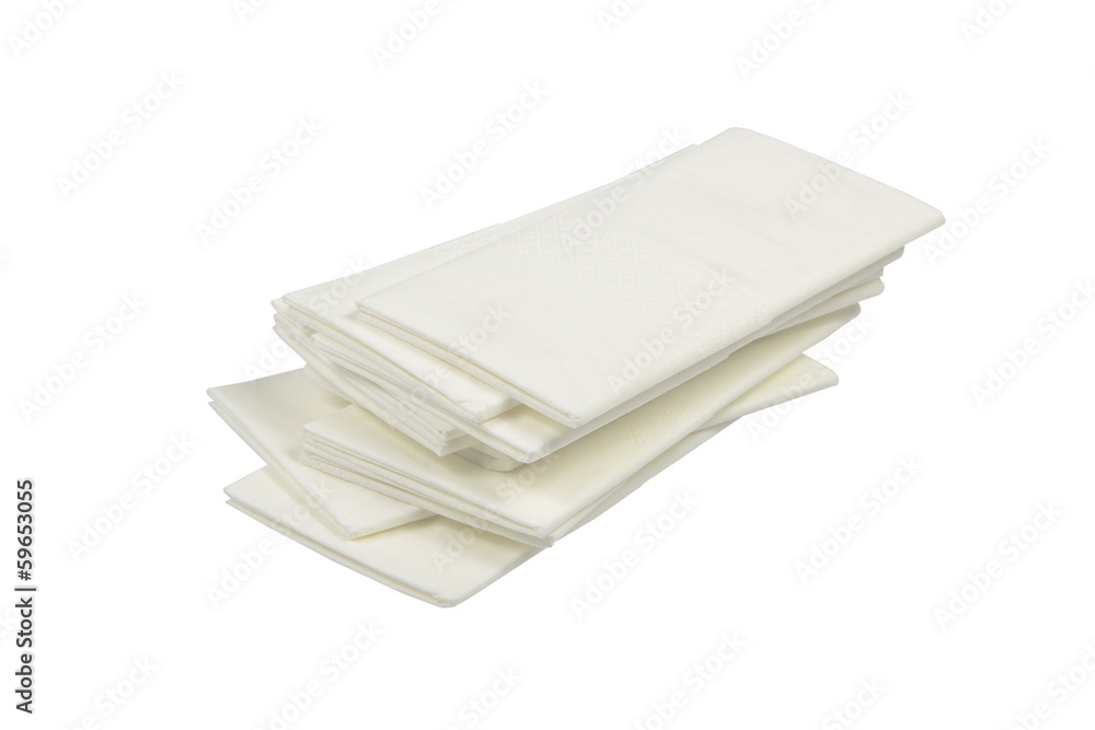 stacked paper tissue on white stacked paper tissue on white