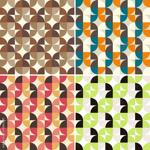 Retro abstract seamless pattern