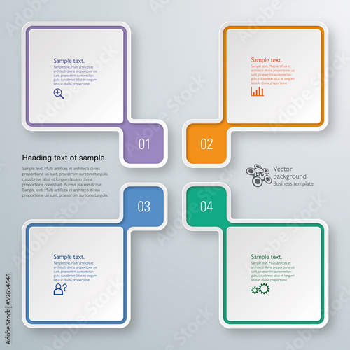 Infographics Vector Background 4-Step Process