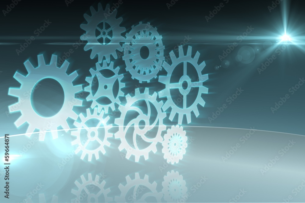 Cogs and wheels graphic