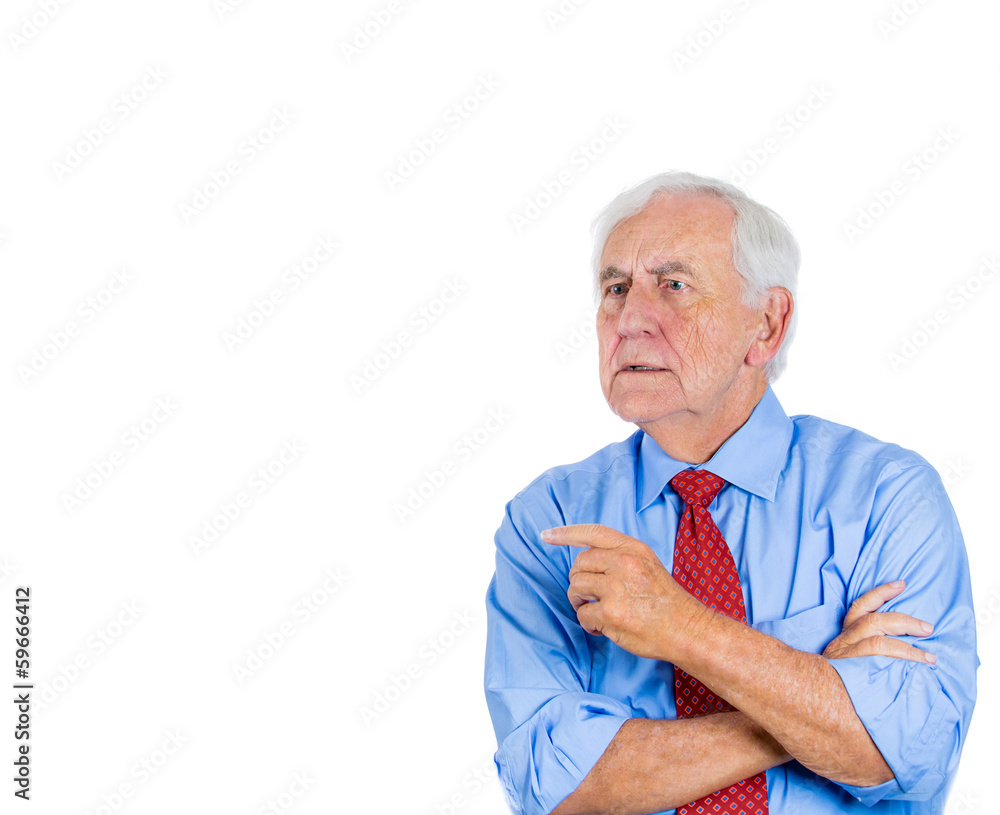 Elderly concerned man trying to remember something Elderly concerned man trying to remember something