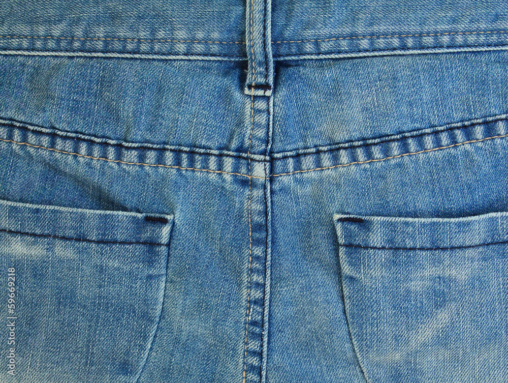 Blue jeans trouser