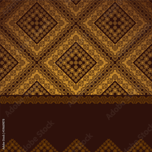 Henna Banner/ Border, Henna inspired Colourful Border - very elaborate and easily editable