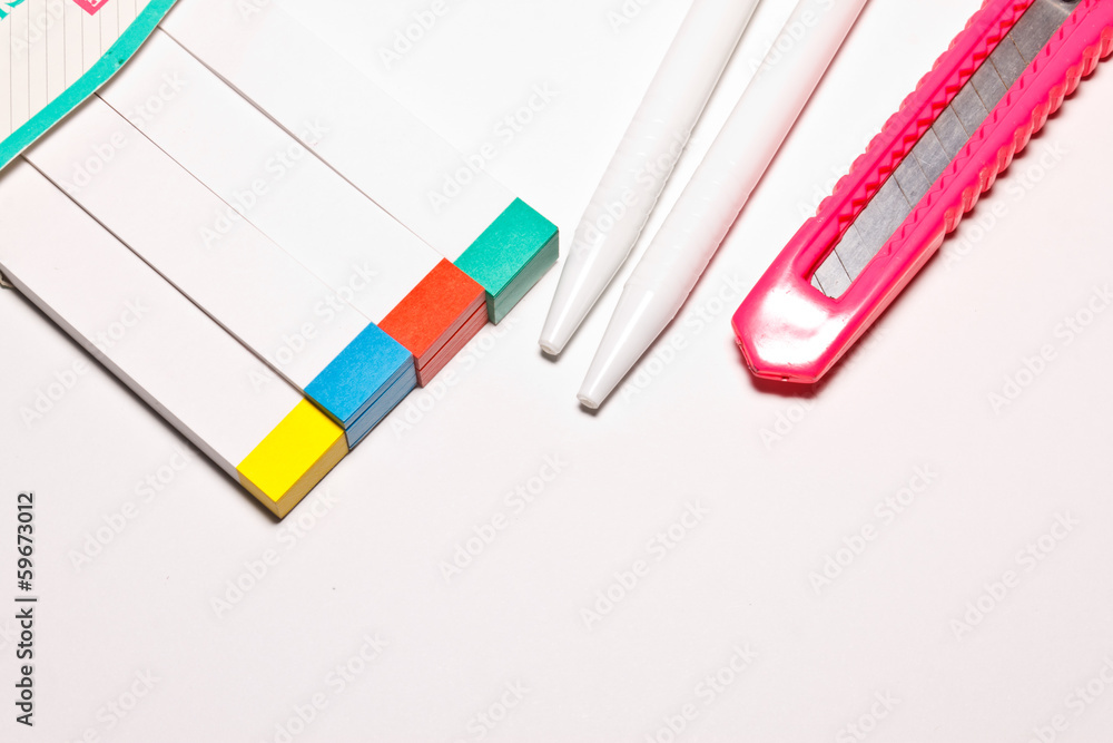 stationery on the paper stationery on the paper