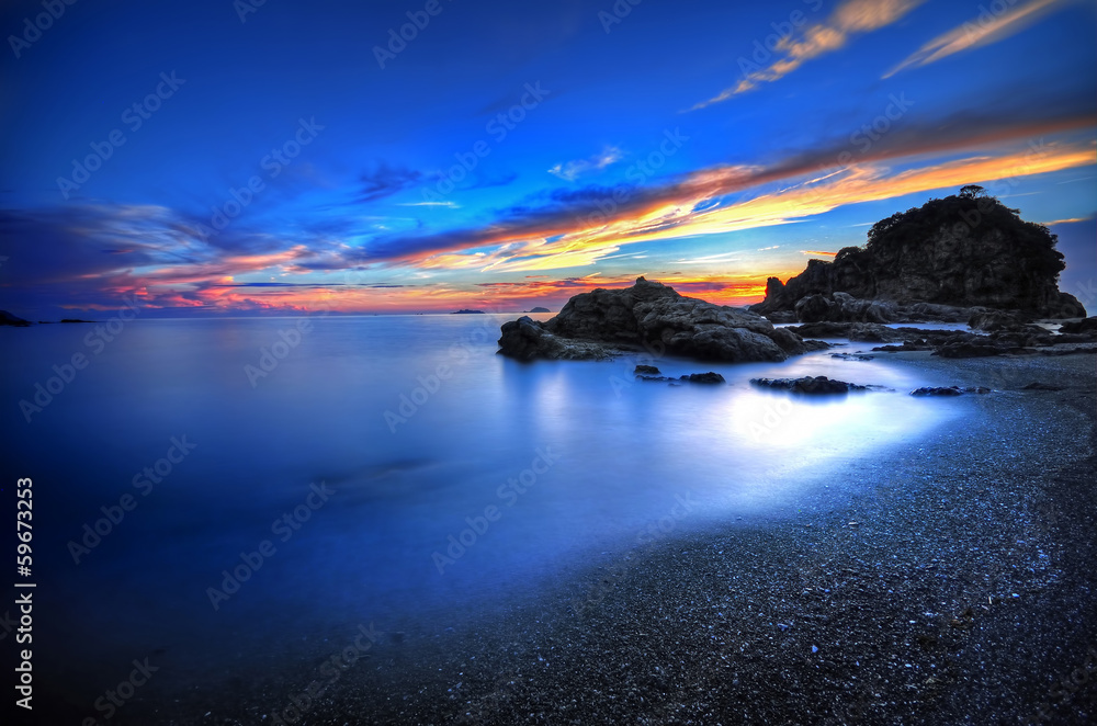 Fototapeta premium 長崎の夕陽