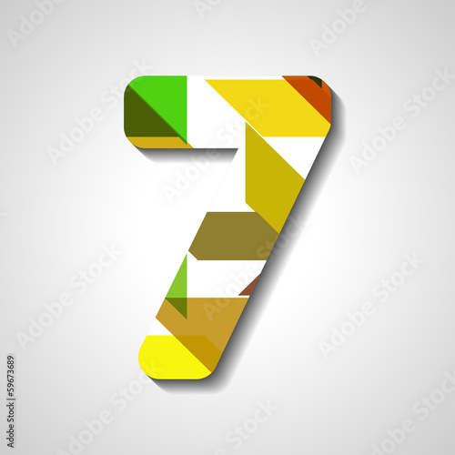 Free Download abstract illustration, number collection - 7 - GFXLoad