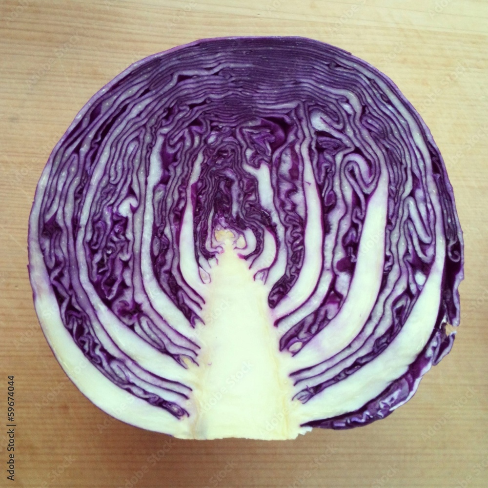 Obraz premium a purple cubbage section