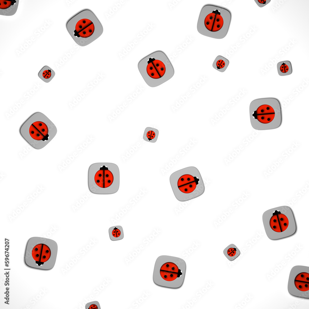Ladybug on a white background Ladybug on a white background