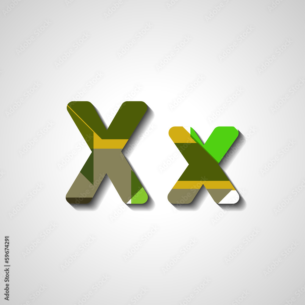 Colorful letter alphabet, abstract illustration Colorful letter alphabet, abstract illustration