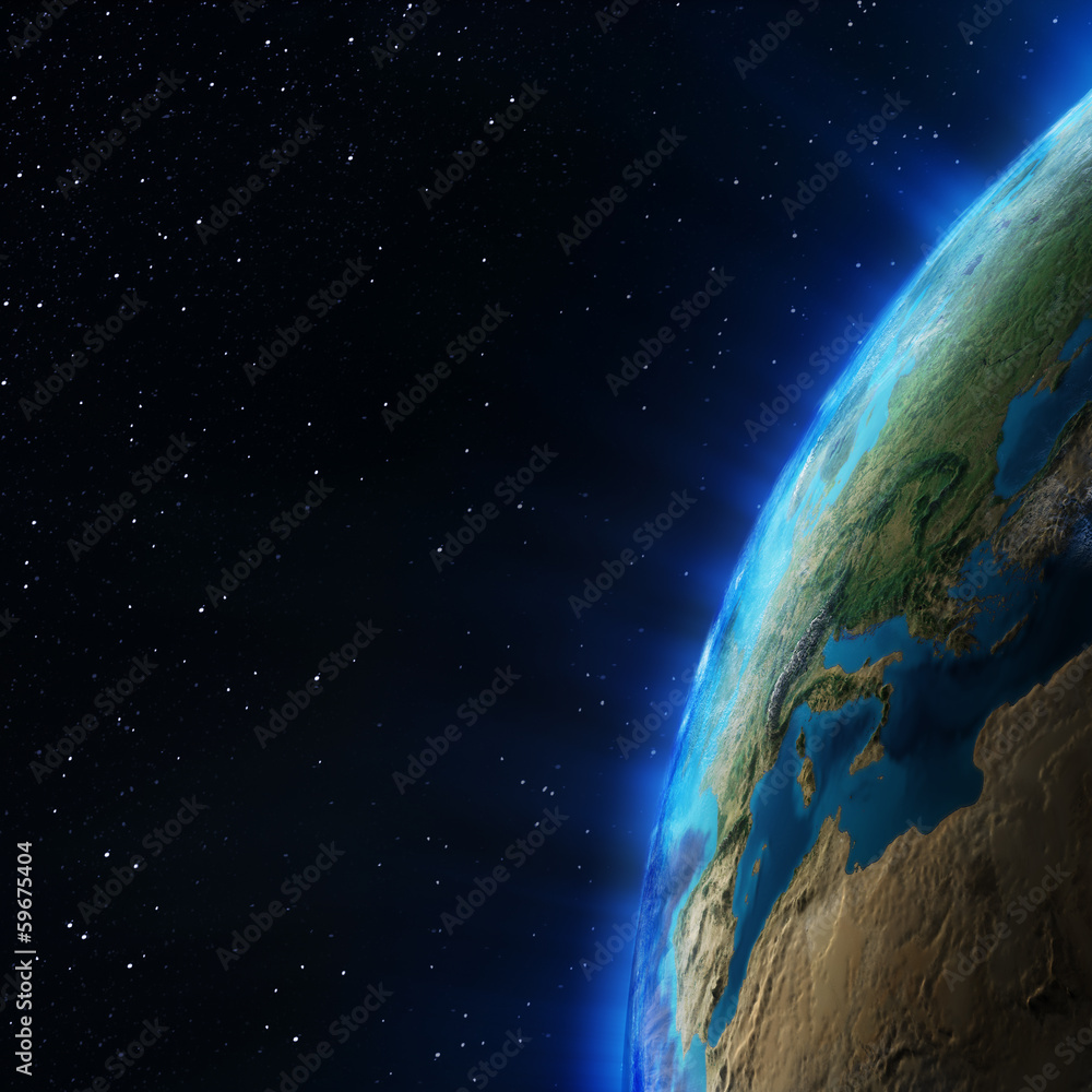 Fototapeta premium Atmosphere from space