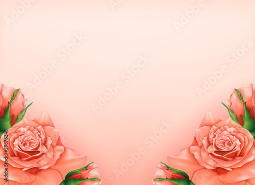 Vintage background with beautiful pastel rose