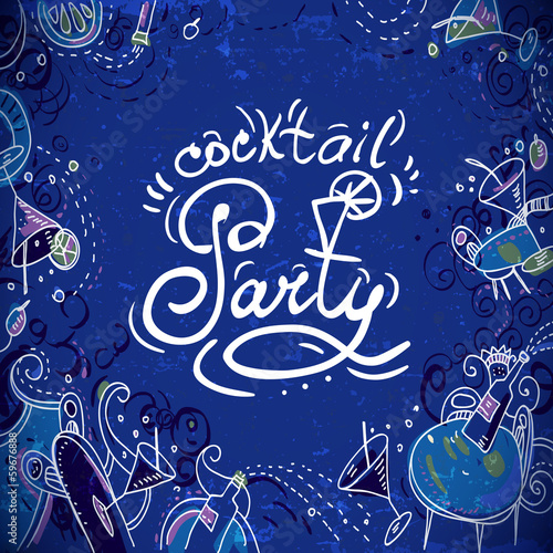 Invitation card  to cocktail party