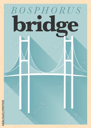 Vintage Bridge Poster