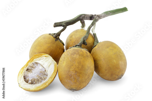 ripe acera or betel palm nut fruit photo