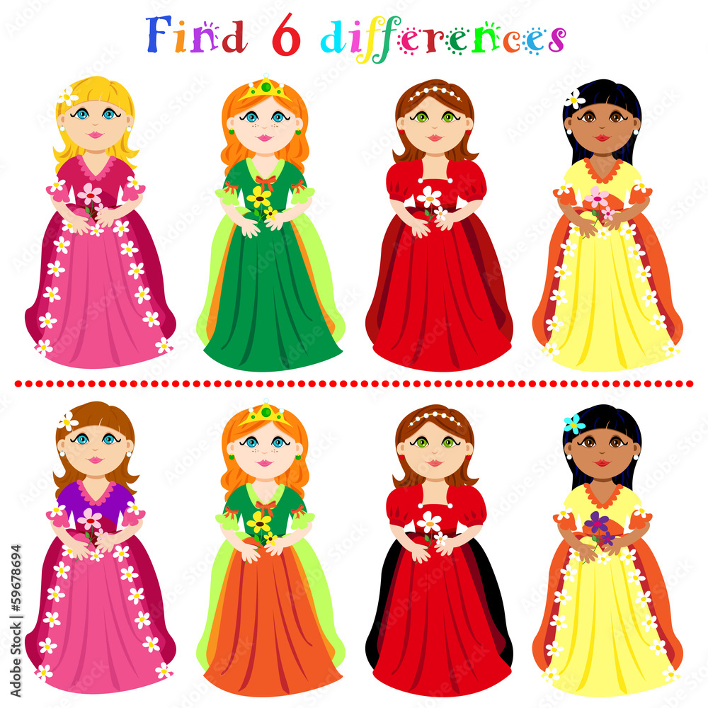 Difference game with princesses