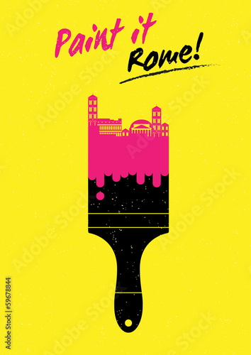 Canvas Print Paint it Rome