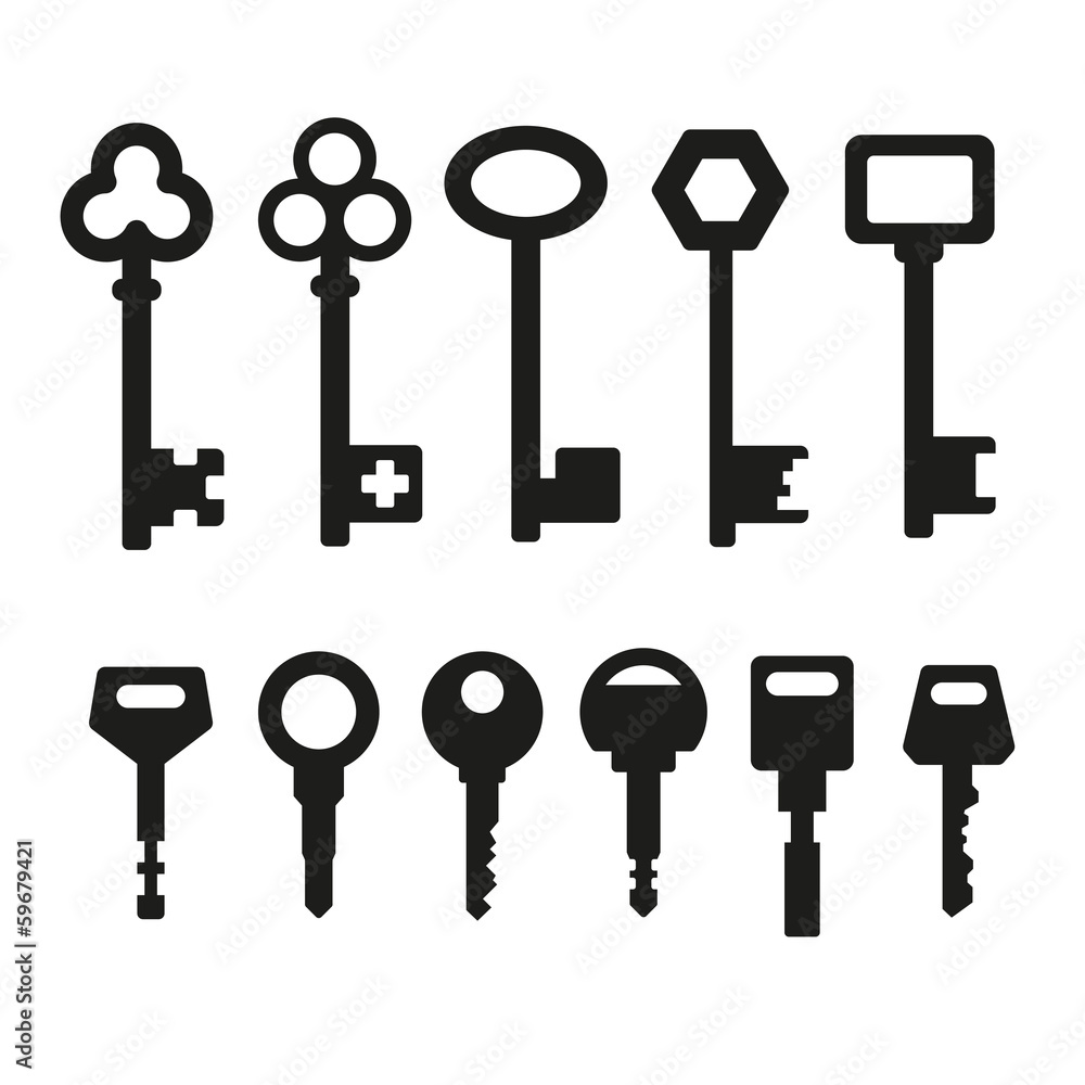 Keys icons Keys icons