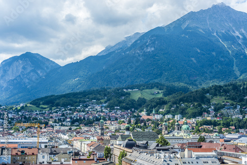 General view of Innsbruck in western Austria. © Anibal Trejo