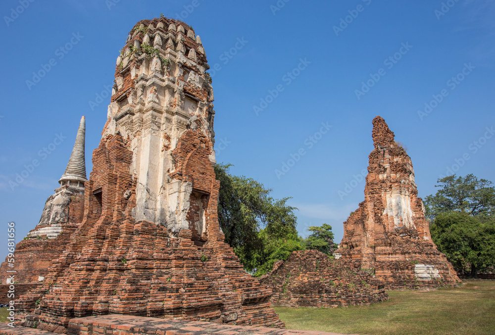 Old siam temple of Ayutthaya Old siam temple of Ayutthaya