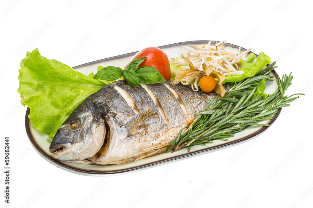 Grilled dorada