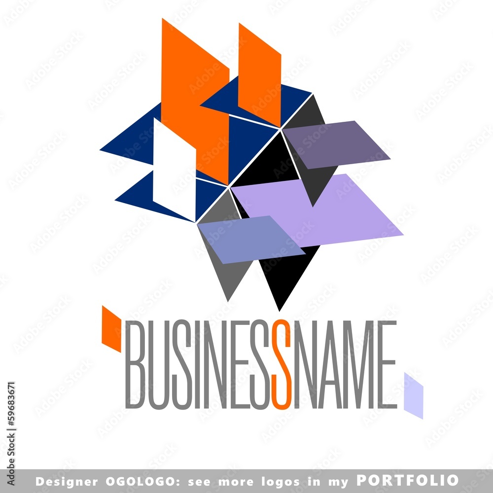 abstract business logo emblem vector abstract business logo emblem vector